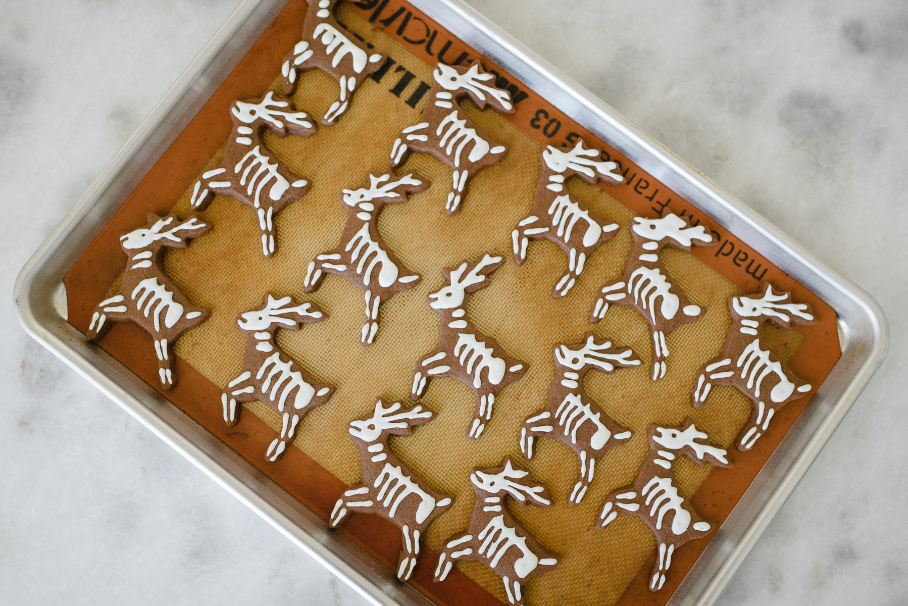 reindeer skeleton cookies